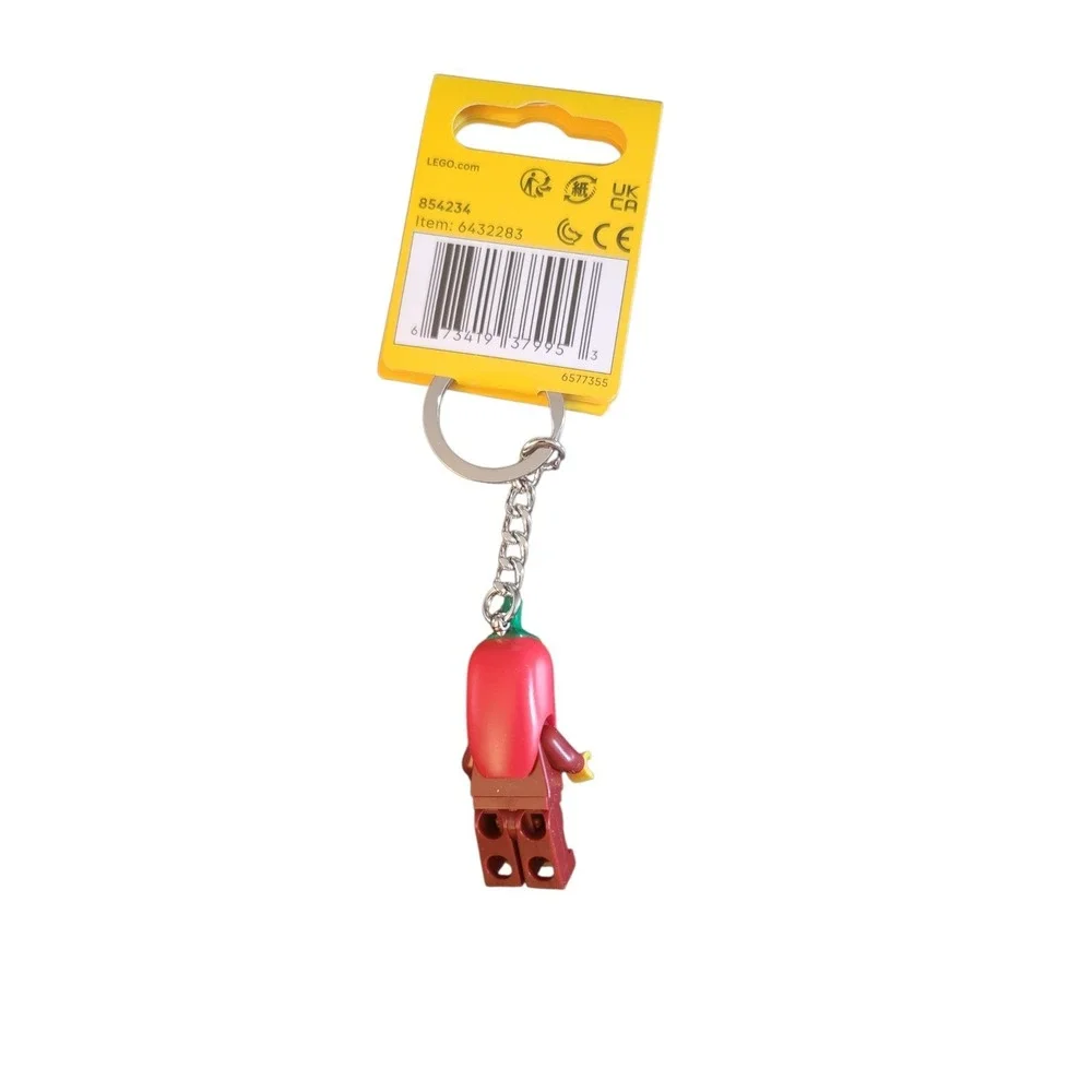 LEGO Chili Pepper Girl Keychain Unisex OS Red New 854234 Minifigure‎ Accessory